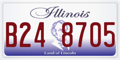 IL license plate B248705
