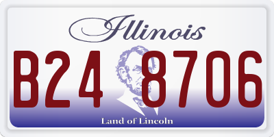 IL license plate B248706