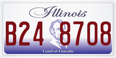 IL license plate B248708