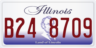 IL license plate B248709