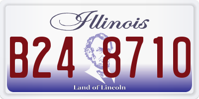 IL license plate B248710