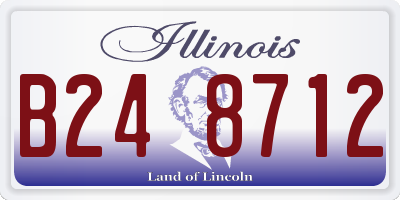IL license plate B248712
