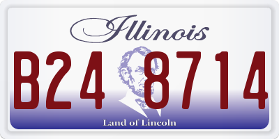 IL license plate B248714