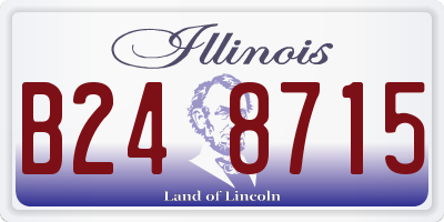 IL license plate B248715