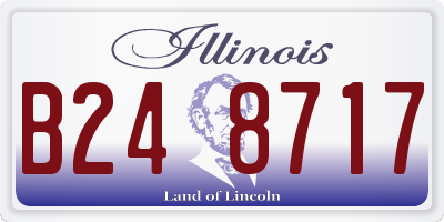 IL license plate B248717