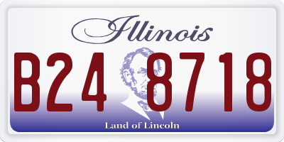 IL license plate B248718