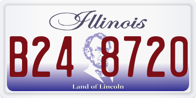 IL license plate B248720