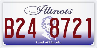 IL license plate B248721