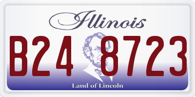 IL license plate B248723