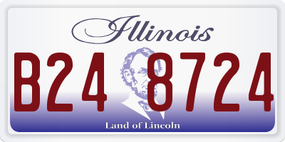 IL license plate B248724