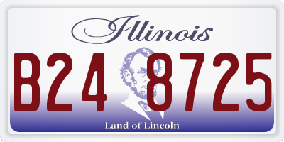IL license plate B248725