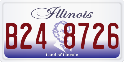 IL license plate B248726