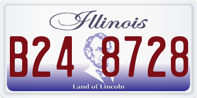 IL license plate B248728