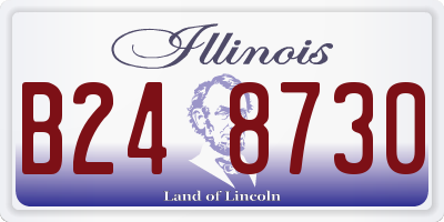 IL license plate B248730