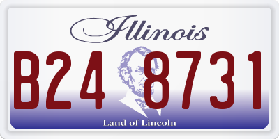 IL license plate B248731