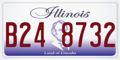 IL license plate B248732