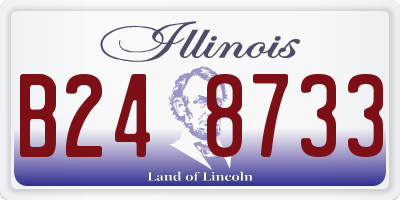 IL license plate B248733