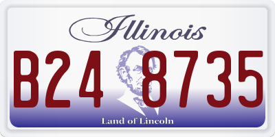 IL license plate B248735