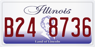 IL license plate B248736