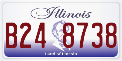 IL license plate B248738