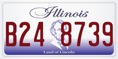 IL license plate B248739