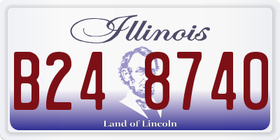 IL license plate B248740