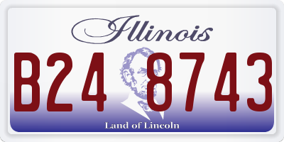 IL license plate B248743