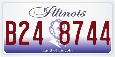 IL license plate B248744