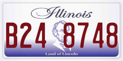 IL license plate B248748