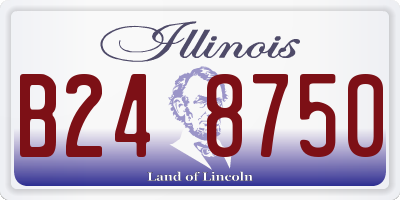 IL license plate B248750