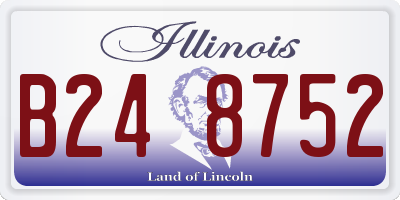 IL license plate B248752