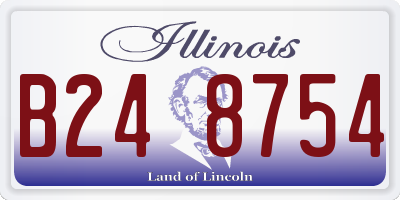IL license plate B248754