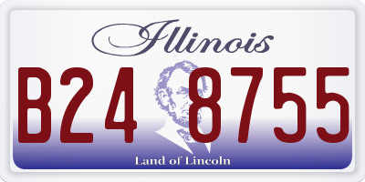 IL license plate B248755