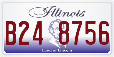 IL license plate B248756