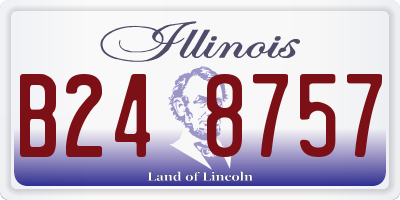 IL license plate B248757