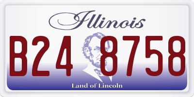 IL license plate B248758