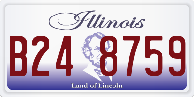 IL license plate B248759