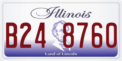 IL license plate B248760