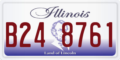 IL license plate B248761