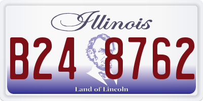IL license plate B248762