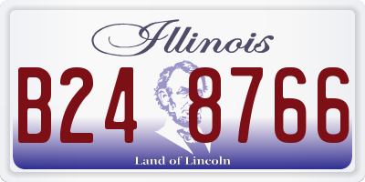 IL license plate B248766