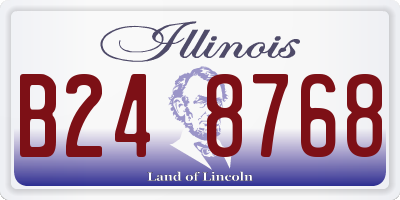 IL license plate B248768