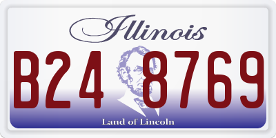 IL license plate B248769