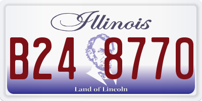 IL license plate B248770