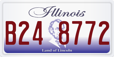 IL license plate B248772