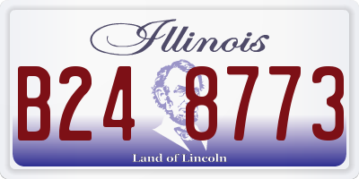 IL license plate B248773