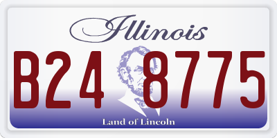 IL license plate B248775