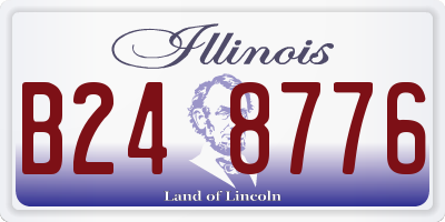 IL license plate B248776