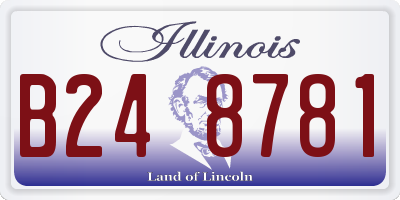 IL license plate B248781