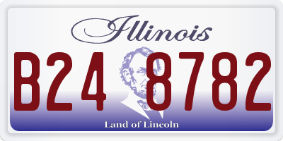 IL license plate B248782